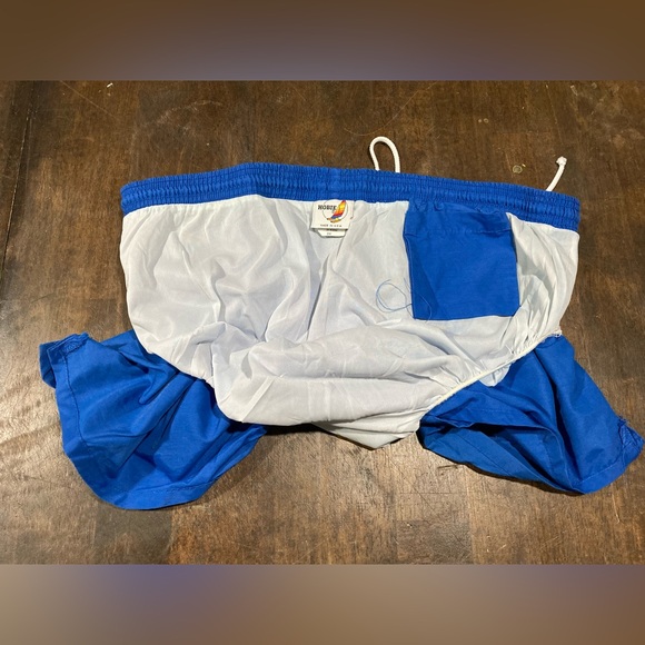 Hobie Swim Trunks Shorts Bottoms Vintage 70s Blue Retro 2X - Picture 6 of 7